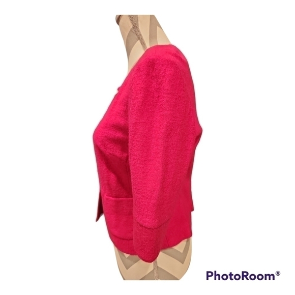 LOFT Hot Pink Wool Blend Blazer - Picture 2 of 8